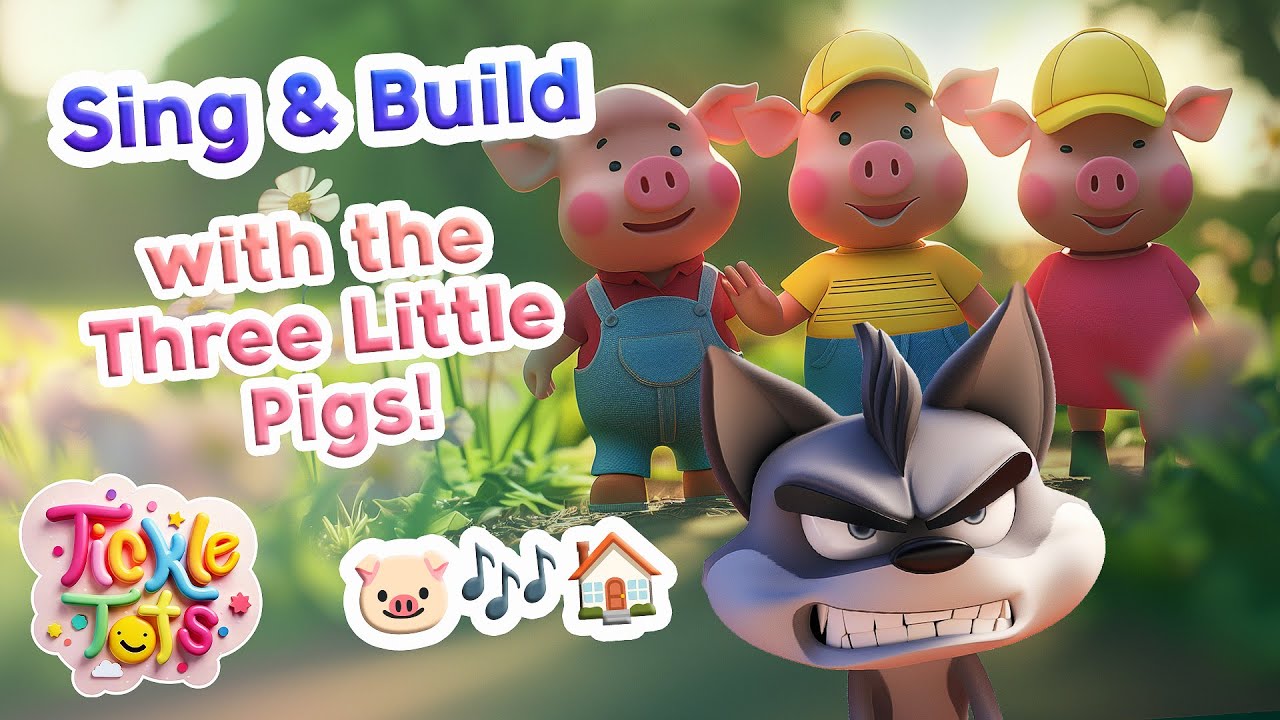The Three Little Pigs Song 🐷 | Fun Kids Story & Sing-Along #KidsSongs # ...