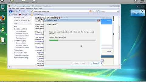 Installing Python 3.1 under Windows Vista