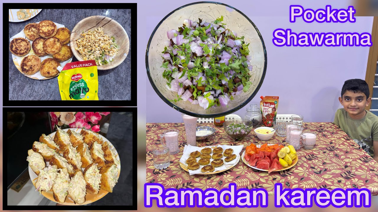 Ramadan Special Chana Masala & Pocket Shawarma Recipe | Easy Iftar Ideas