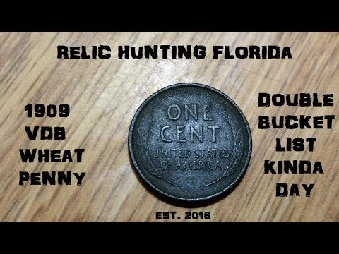 treasure of the elemental trophy 1909 VDB Wheat Penny & Clay Marble Double Bucket List Kinda Day