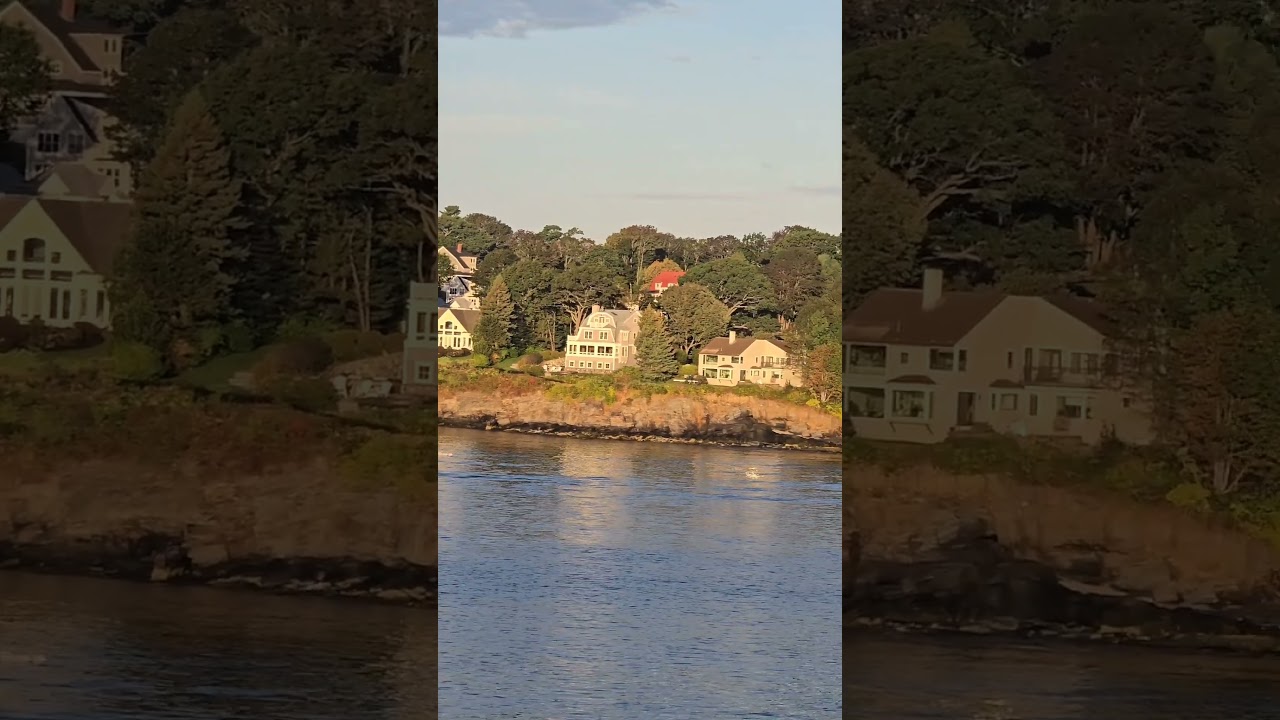 Cruising into Portland Maine on the Majestic Princess