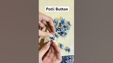 Potli Button Kaise Bnaye| Potli Button Making| How to Make Potli Button #potlibuttonneckdesign
