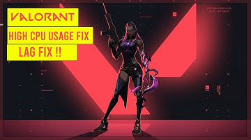 valorant 100% high cpu usage and lag fix || hindi tutorial ||