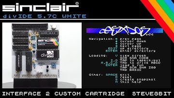 Sinclair ZX Spectrum divIDE 5.7c White Demo