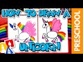 How To Draw A Unicorn - Preschool