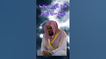 تلاوة هادئة و خاشعة - ابراعات الشيخ سعود الشريم