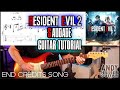 RESIDENT EVIL 2 REMAKE Saudade Guitar Tutorial