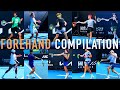 Forehand compilation  slow motion