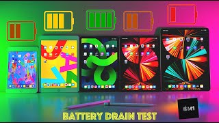 M1 iPad Battery Drain Test\/iPad Mini 5 vs 10.2\\