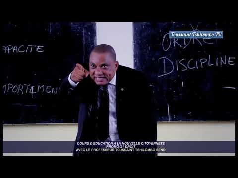 Éducation à la nouvelle citoyenneté (Intro2) avec le Professeur Toussaint TSHILOMBO Promo G1 Droit