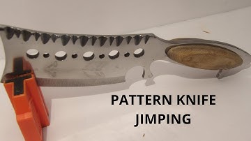 Filing knife spine video Demonstration | Pattern Knife Jimping | Filing Techniques for a Knife Spine