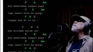 Chord Iwan fals - aku milikmu malam ini || kunci gitar mudah