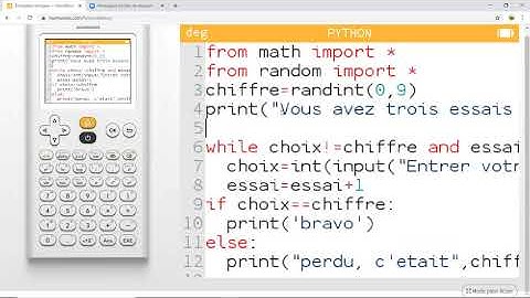 Langage Python - Leçon n°3 : Boucles non bornées