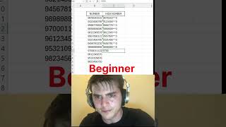 Hide Phone Numbers in Excel Like a Pro 🔥 (Noob vs Pro Trick)