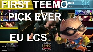 First Teemo pick in the EU LCS Ever | Splyce Wunder Went TROLL