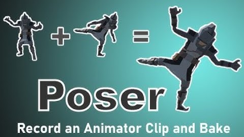 Poser Animator - Record an Animator Clip and Bake