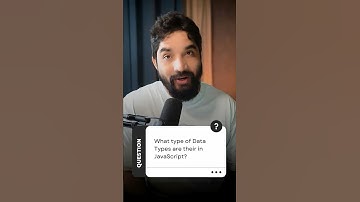 What data types are in Javascript ? | Interview questions #codersgyan #javascript