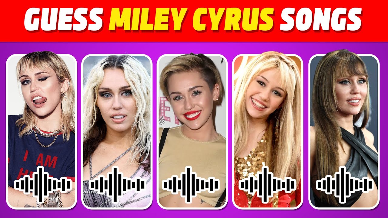 Guess Miley Cyrus songs | Guess the song quiz | Miley Cyrus Songs Quiz 2025 | Miley Cyrus fan test