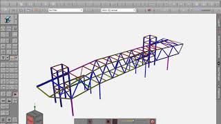 Time history analysis of a pedestrian bridge in an actual earthquake event