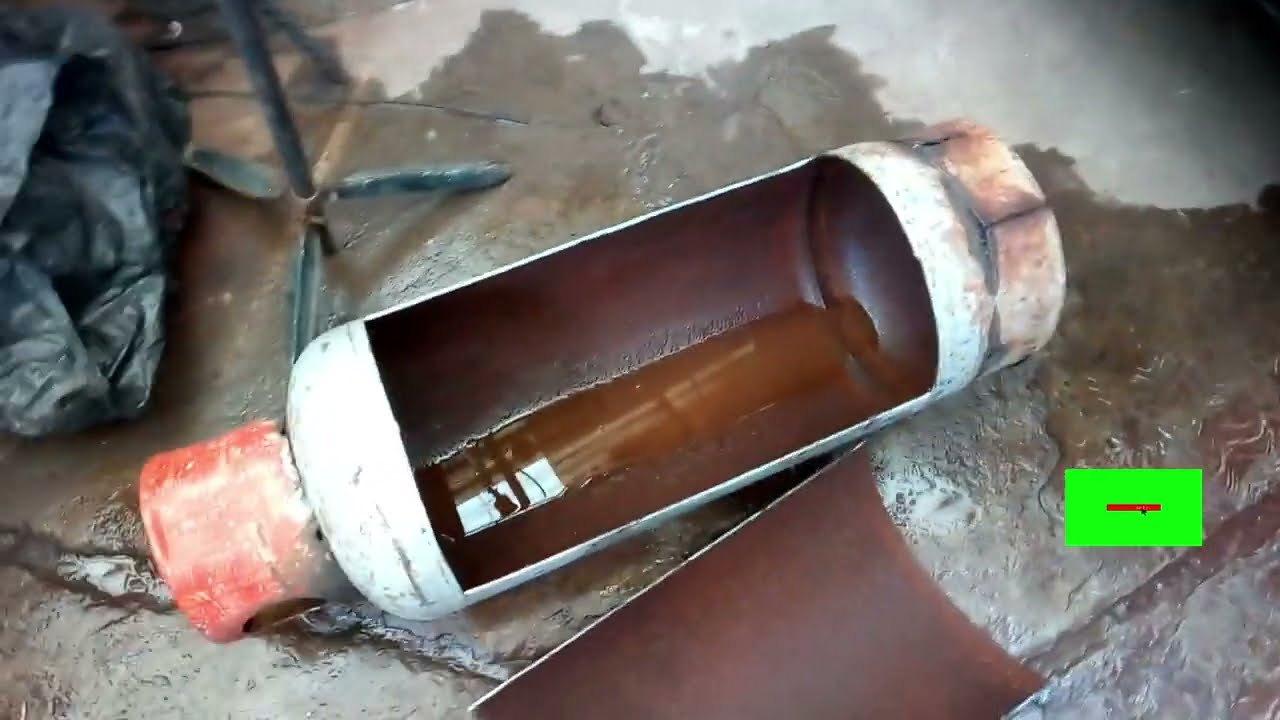 como cortar y abrir un tanque de gas L.P.