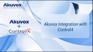 [Integration]Akuvox Integration with Control4