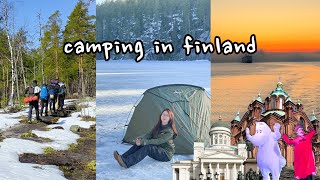 Travel vlog - Helsinki Vlog 🏕 Silja cruise, Nuuksio hiking, winter camping, day in Helsinki