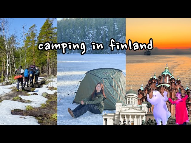 Travel vlog - Helsinki Vlog 🏕 Silja cruise, Nuuksio hiking, winter camping, day in Helsinki