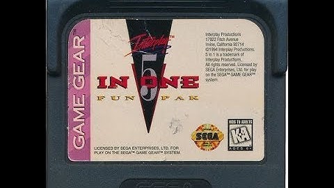 5 in 1 Funpak - Game Gear