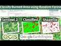Supervised Classification in Google Earth Engine | Sentinel-2 Burned Area Mapping with Random Forest