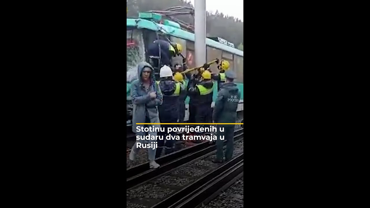 إصابة المئات في حادث تصادم بين ترامين في روسيا