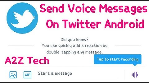Get Voice messages option on twitter