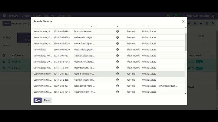 Merge Purchase Orders Odoo
