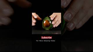 Cutting a Glass Avocado with a Sharp Knife  Oddly Satisfying