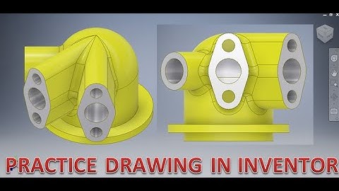 Practice Drawing in Autodesk Inventor || Inventor 3d drawings Tutorials || Inventor cad || Cad Draw