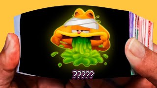 8 The Garfield Movie Wide Mouth Sound Variations in 32 Seconds | FlipBook
