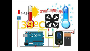 ควบคุมอุณหภูมิ ด้วย  DHT22 temperature humidity sensor (Arduino P.10)