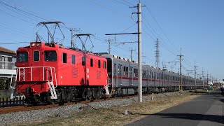 【甲種輸送】 秩父鉄道デキ506+東武9000系 10両 大麻生～明戸通過2