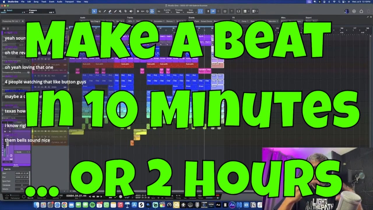 Make a Beat in 10 minutes from scratch/ Studio One Pro 7
