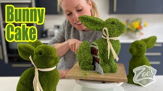 Realistic Moss Easter bunny cake