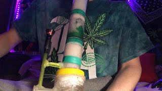 Upgraded homemade Inliner honeycomb perc bong