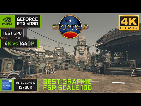 Starfield | RTX 4080 | Intel Core i7-13700K | 1440p | 4K | Ultra High | TEST GPU | Best graphic