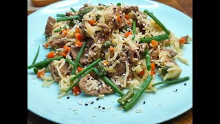 Китайский жареный рис! Самый простой и быстрый рецепт! Китайский жареный рис! Самый простой и быстрый рецепт!