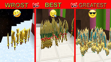 Ranking All GOLDEN SWORDS SKIN In Bed Wars | Blockman Go Gameplay Adventure  (Android , iOS)