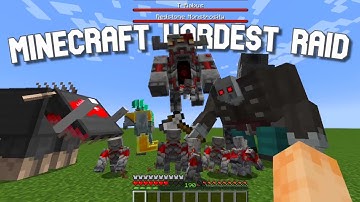 MInecraft Crazy Ultra Modded Raid vs Modern weapons ! day 1