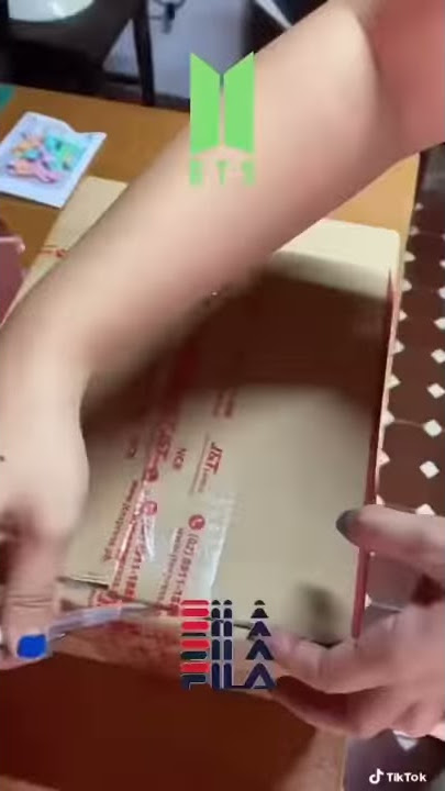 Unboxing my BTS Fila Idol shoes
