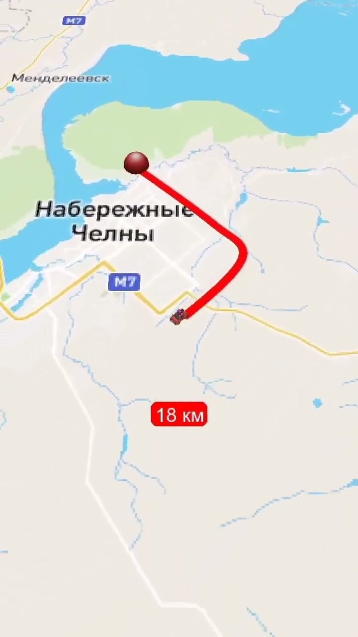 Зеленый парк Набережные Челны на карте