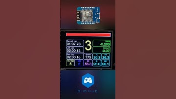 sim-racing dashboard - #DIY - #esp8266 - #SimHub - tft display spi - #TFT_eSpi #simracing