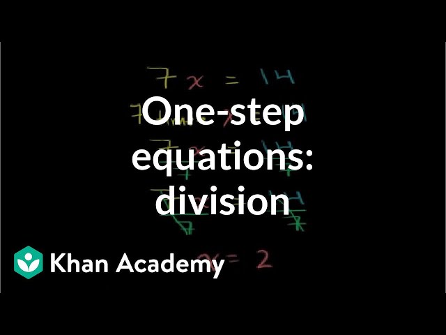 How to solve equations of the form ax = b | Linear equations | Algebra I | Khan Academy
