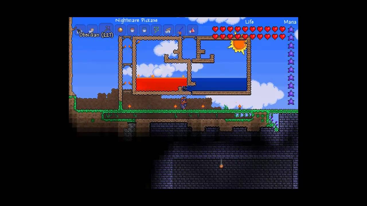 Террария бесконечное ведро воды. Фарм обсидиана террария 1.4. Terraria ферма обсидиана. Обсидиановый Генератор террария. Генератор обсидиана террария.