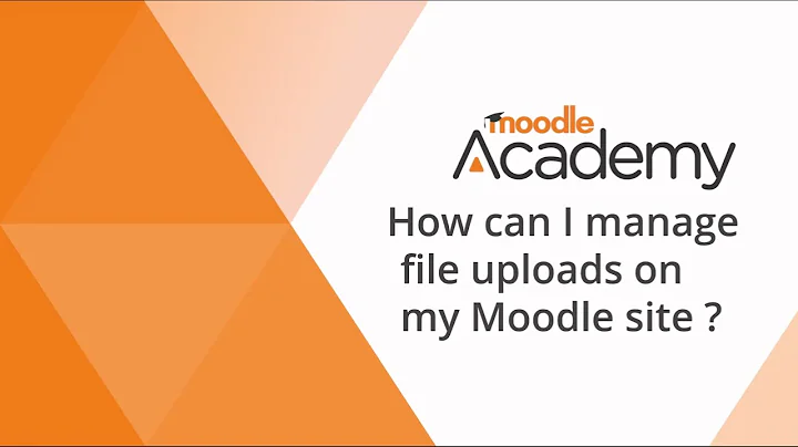 How can I manage file uploads on my Moodle site?